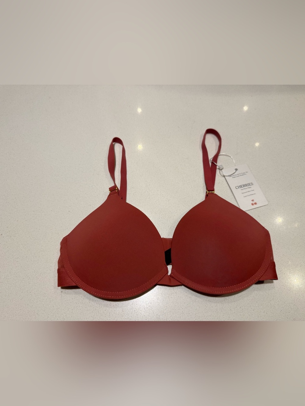 Coral colour T-Shirt Bra